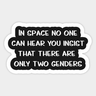 Space Genders Sticker